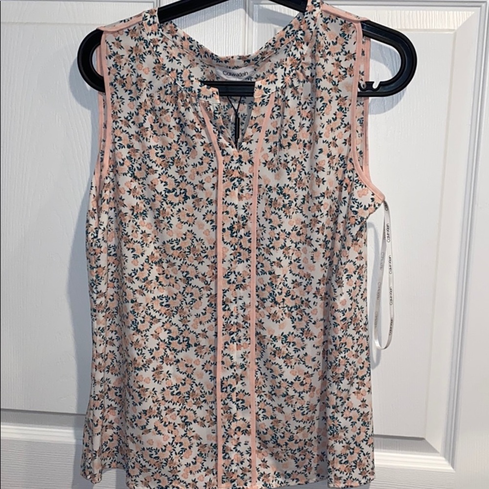 NWT floral Calvin Klein blouse